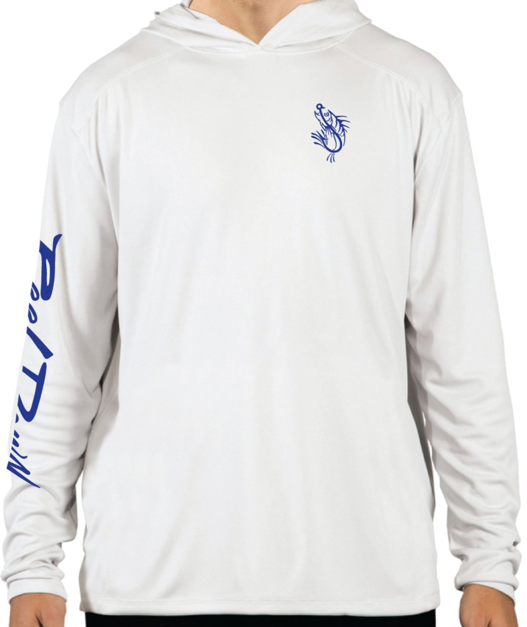 Men's White Marlin Hoodie