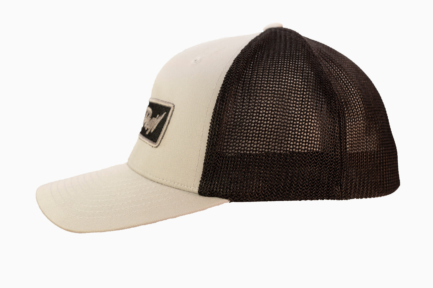 Light Grey on Black Patch Hat
