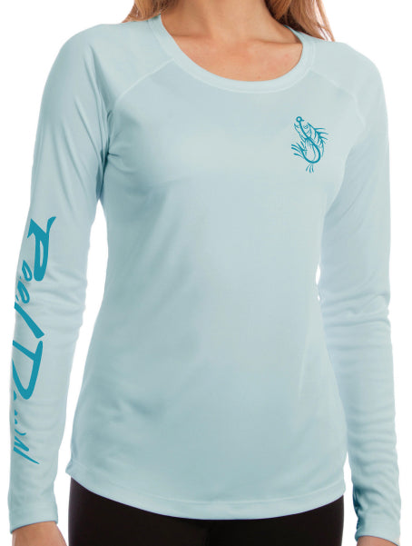 Ladies Arctic Blue Reel Down Anchor LS