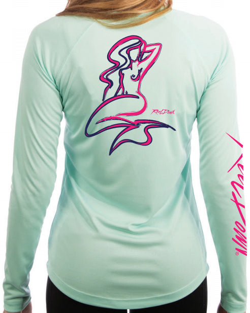 Ladies RD Mermaid Scoop Neck LS