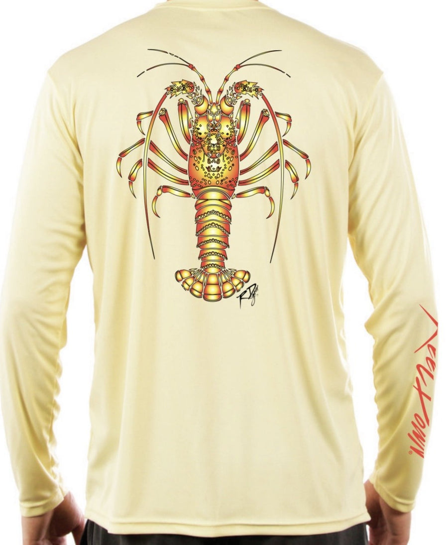 Men's LS Yellow Lobster RD Gear Shirt