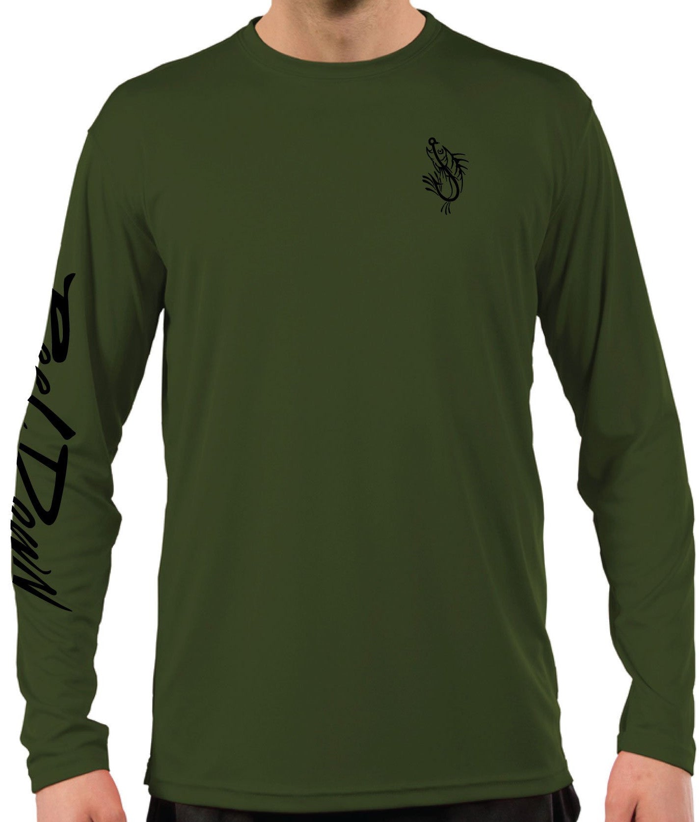 Men's RD Military Green Flag LS